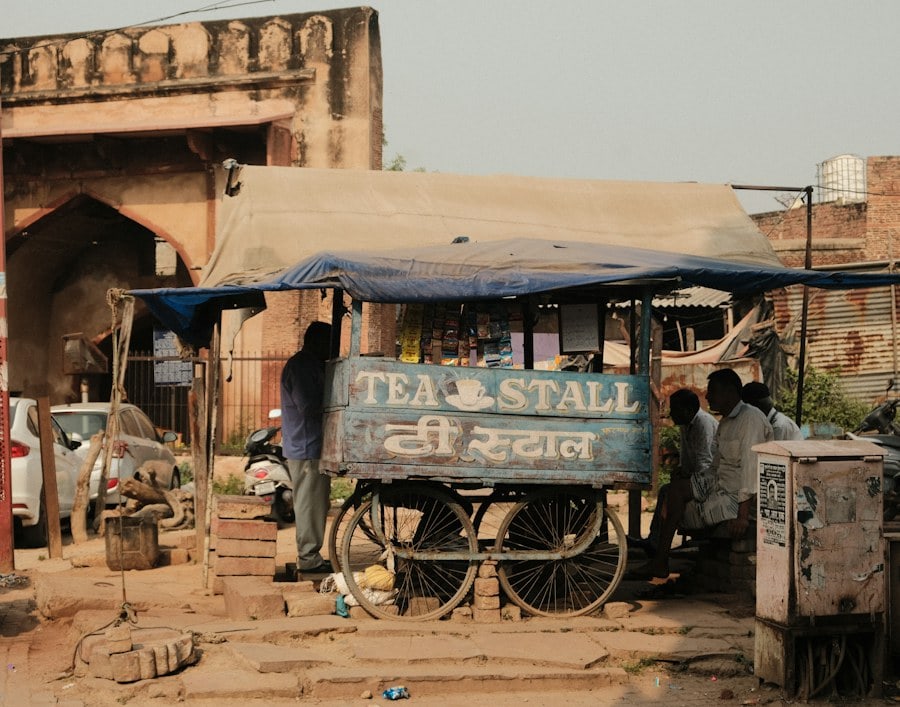 A roadside chai stop